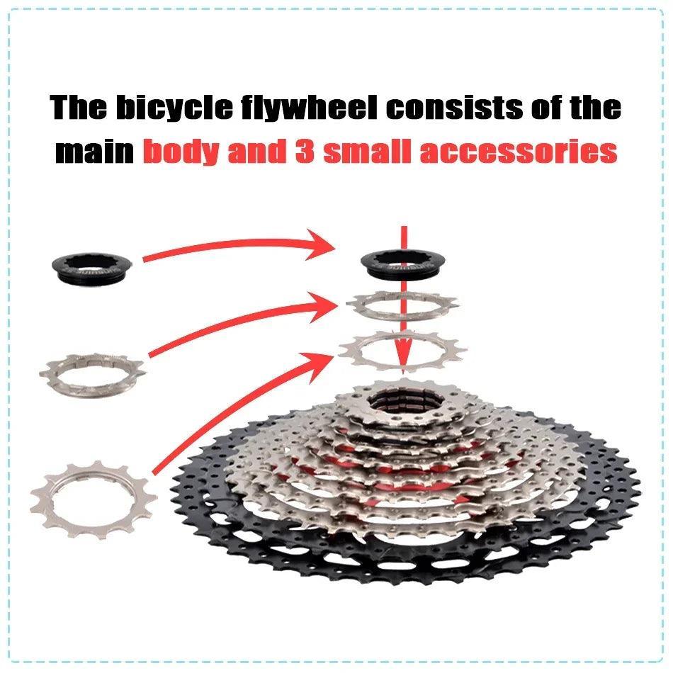 SUNSHINE Bicycle Cassette 8/9/10/11/12Speed Freewheel HG Structure - VirtuousWares.Store