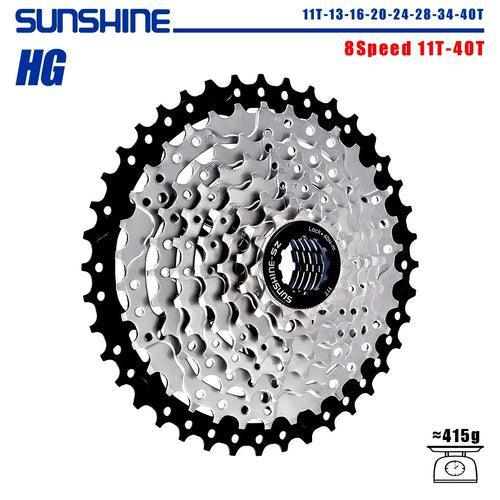 SUNSHINE Bicycle Cassette 8/9/10/11/12Speed Freewheel HG Structure - VirtuousWares.Store