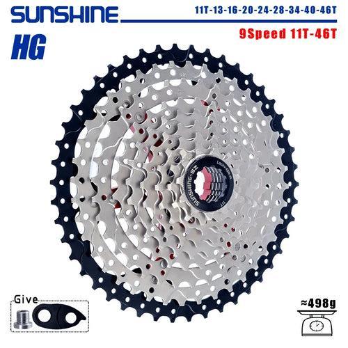 SUNSHINE Bicycle Cassette 8/9/10/11/12Speed Freewheel HG Structure - VirtuousWares.Store