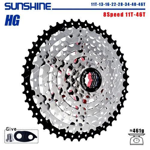SUNSHINE Bicycle Cassette 8/9/10/11/12Speed Freewheel HG Structure - VirtuousWares.Store