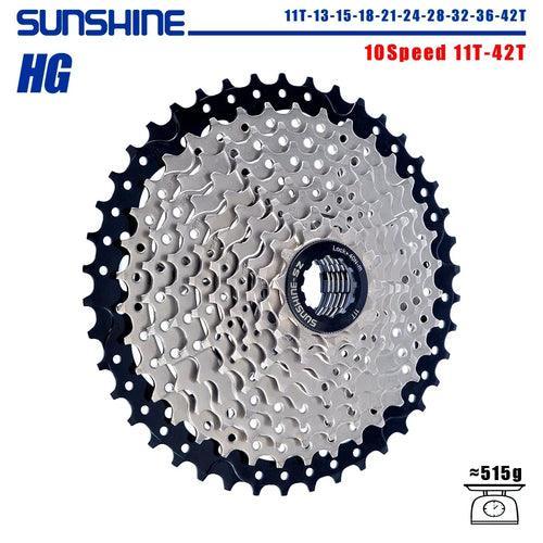 SUNSHINE Bicycle Cassette 8/9/10/11/12Speed Freewheel HG Structure - VirtuousWares.Store