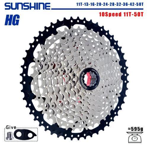 SUNSHINE Bicycle Cassette 8/9/10/11/12Speed Freewheel HG Structure - VirtuousWares.Store
