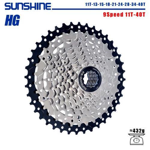 SUNSHINE Bicycle Cassette 8/9/10/11/12Speed Freewheel HG Structure - VirtuousWares.Store