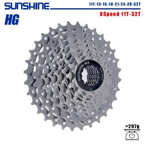 SUNSHINE Bicycle Cassette 8/9/10/11/12Speed Freewheel HG Structure - VirtuousWares.Store