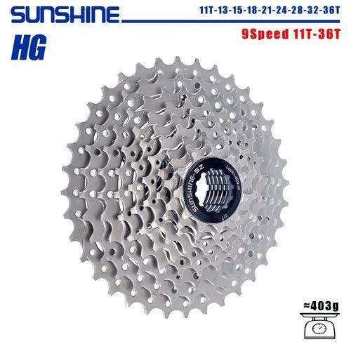 SUNSHINE Bicycle Cassette 8/9/10/11/12Speed Freewheel HG Structure - VirtuousWares.Store