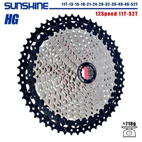 SUNSHINE Bicycle Cassette 8/9/10/11/12Speed Freewheel HG Structure - VirtuousWares.Store