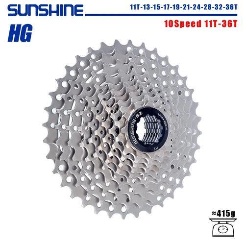 SUNSHINE Bicycle Cassette 8/9/10/11/12Speed Freewheel HG Structure - VirtuousWares.Store