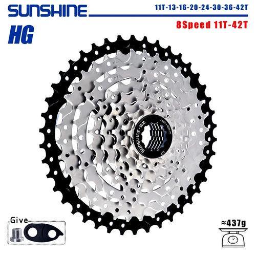 SUNSHINE Bicycle Cassette 8/9/10/11/12Speed Freewheel HG Structure - VirtuousWares.Store