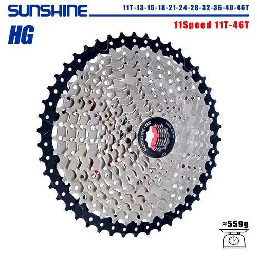 SUNSHINE Bicycle Cassette 8/9/10/11/12Speed Freewheel HG Structure - VirtuousWares.Store