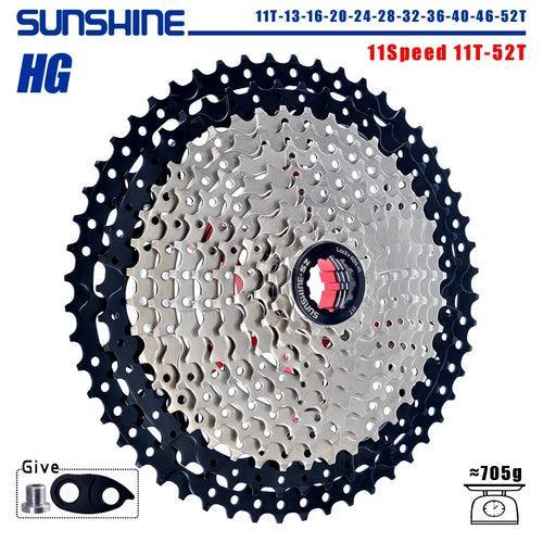 SUNSHINE Bicycle Cassette 8/9/10/11/12Speed Freewheel HG Structure - VirtuousWares.Store