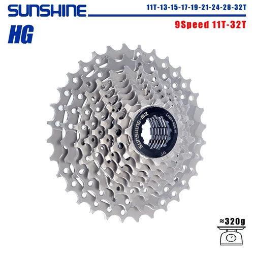 SUNSHINE Bicycle Cassette 8/9/10/11/12Speed Freewheel HG Structure - VirtuousWares.Store