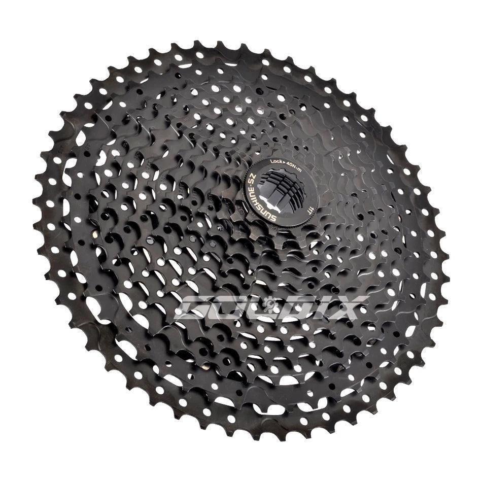 SUNSHINE Black Bicycle Freewheel MTB Bike Cassette K7 8/9/10/11/12 - VirtuousWares.Store