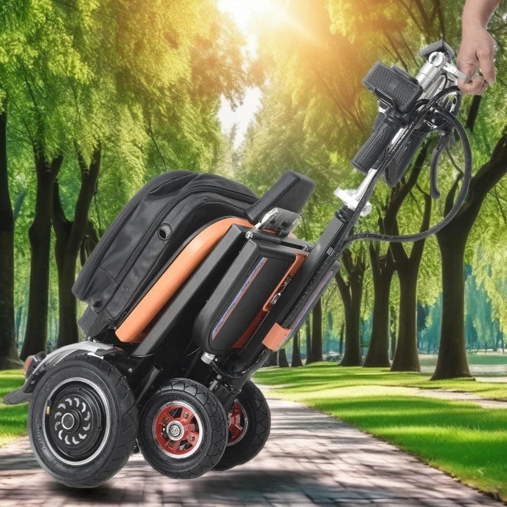 SuperHandy Lightest Foldable 4Wheel Airline Travel Friendly Mobility - VirtuousWares.Store