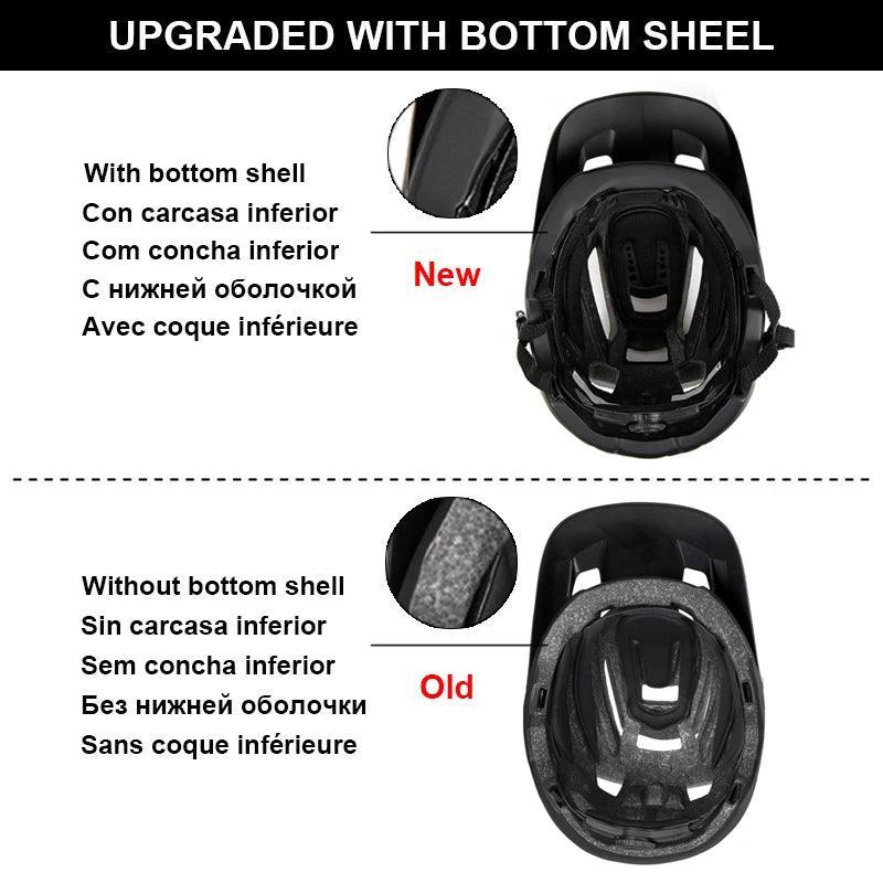 SUPERIDE Outdoor DH MTB Bicycle Helmet Integrally-molded Road Mountain Bike Helmet Ultralight Racing Riding Cycling Helmet - VirtuousWares.Store