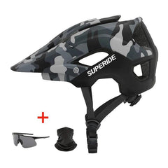 SUPERIDE Outdoor DH MTB Bicycle Helmet Integrally-molded Road Mountain Bike Helmet Ultralight Racing Riding Cycling Helmet - VirtuousWares.Store