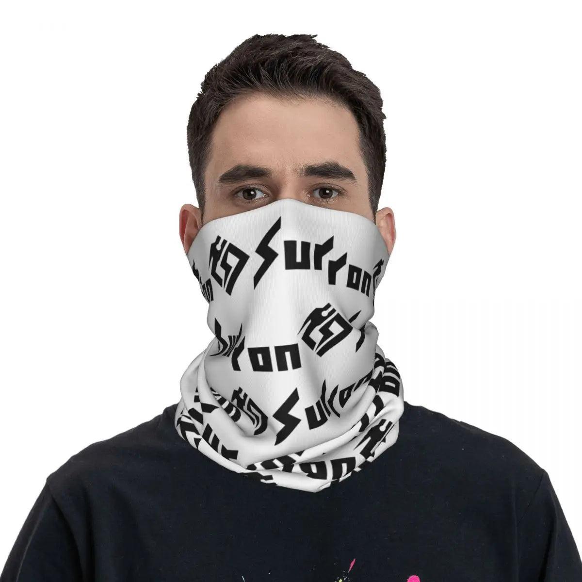 Sur Ron 2 Wht Sticker Motocross Bandana Neck Cover Printed Surron Wrap - VirtuousWares.Store