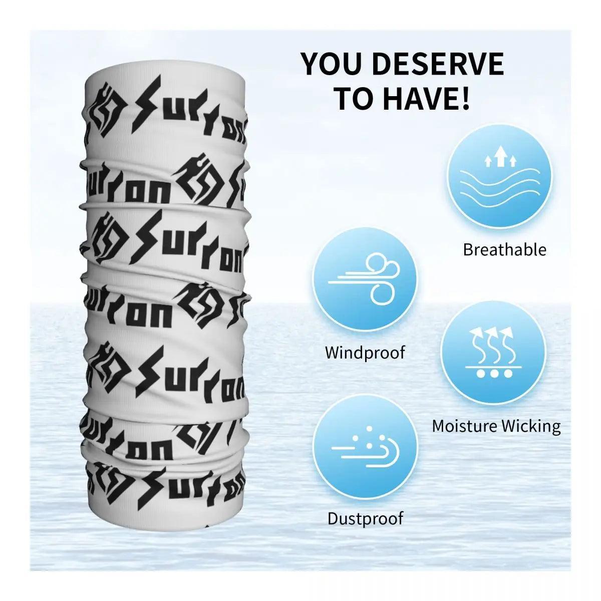 Sur Ron 2 Wht Sticker Motocross Bandana Neck Cover Printed Surron Wrap - VirtuousWares.Store