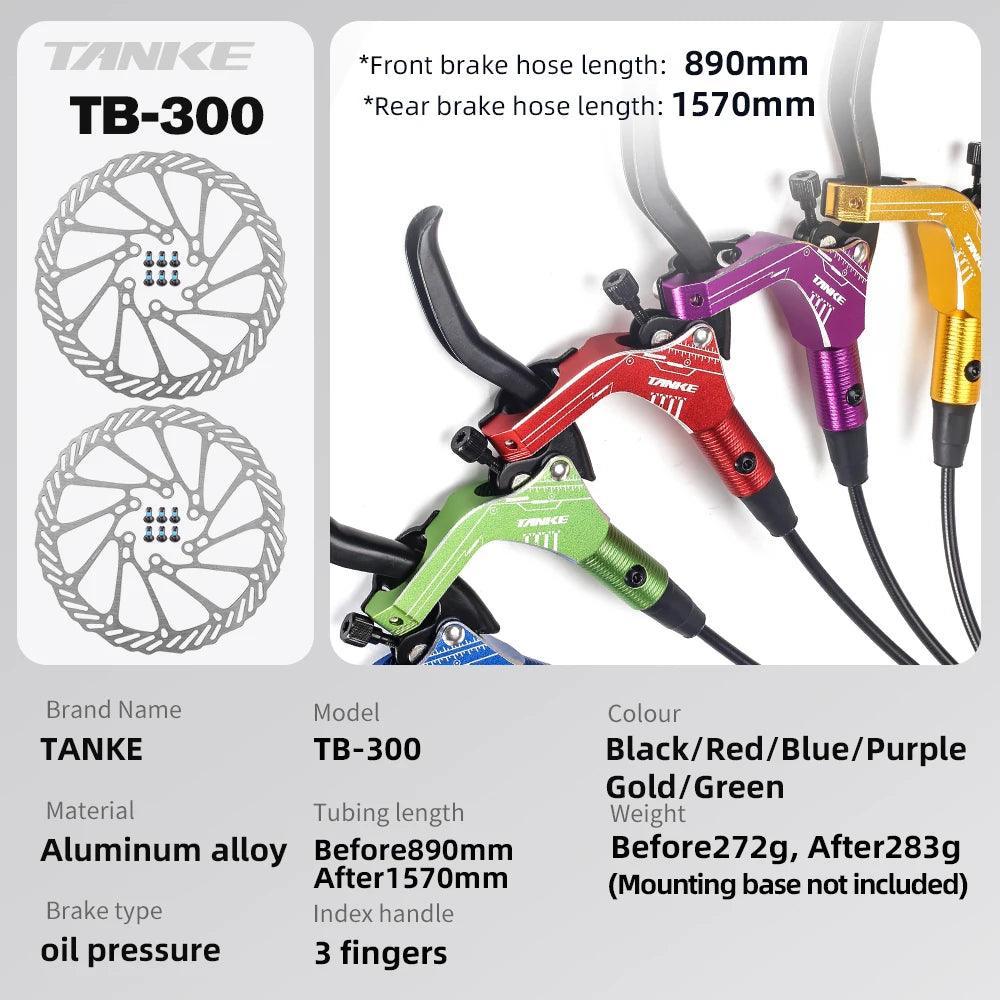 TANKE E-Bike MTB Hydraulic Disc Brake Set Electric E Scooter Power - VirtuousWares.Store