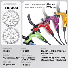 TANKE E-Bike MTB Hydraulic Disc Brake Set Electric E Scooter Power - VirtuousWares.Store