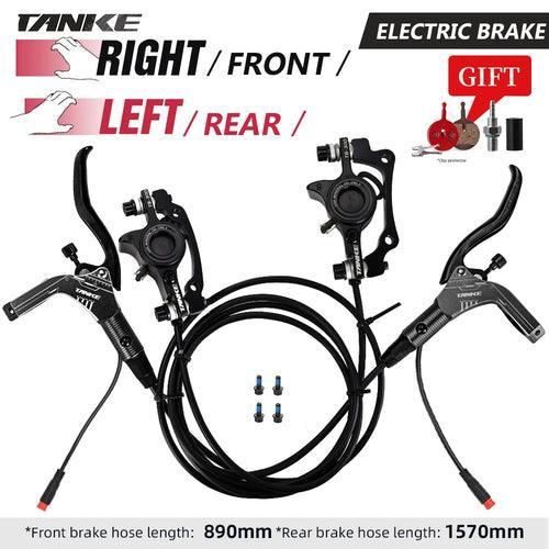 TANKE E-Bike MTB Hydraulic Disc Brake Set Electric E Scooter Power - VirtuousWares.Store