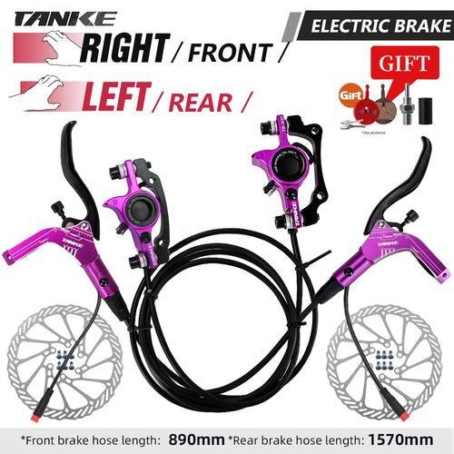 TANKE E-Bike MTB Hydraulic Disc Brake Set Electric E Scooter Power - VirtuousWares.Store