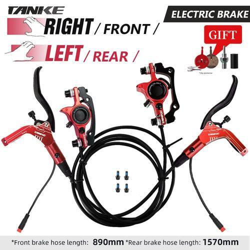 TANKE E-Bike MTB Hydraulic Disc Brake Set Electric E Scooter Power - VirtuousWares.Store