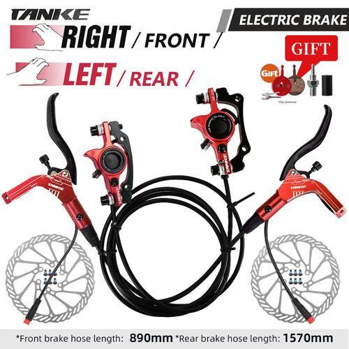 TANKE E-Bike MTB Hydraulic Disc Brake Set Electric E Scooter Power - VirtuousWares.Store