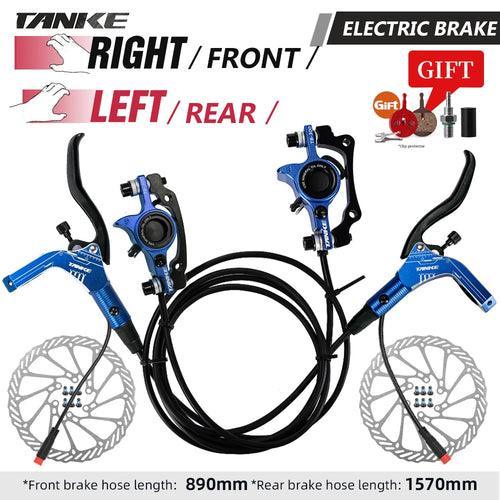 TANKE E-Bike MTB Hydraulic Disc Brake Set Electric E Scooter Power - VirtuousWares.Store