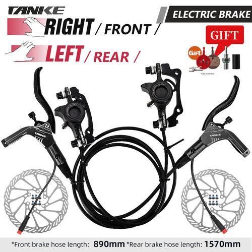 TANKE E-Bike MTB Hydraulic Disc Brake Set Electric E Scooter Power - VirtuousWares.Store