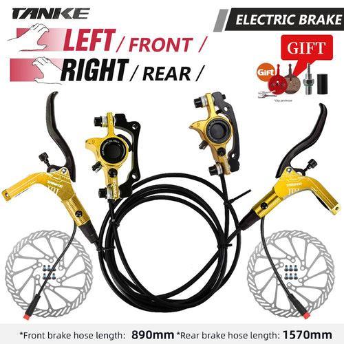 TANKE E-Bike MTB Hydraulic Disc Brake Set Electric E Scooter Power - VirtuousWares.Store