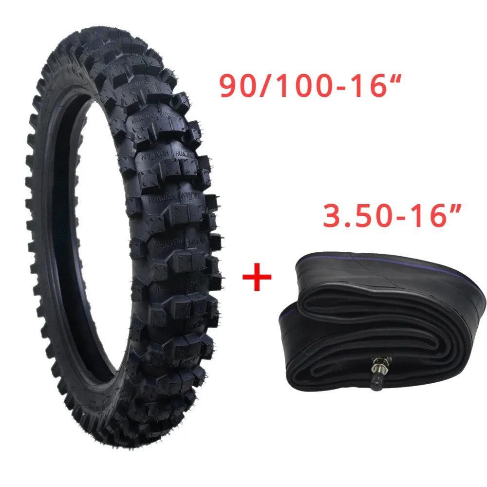 TDPRO 3.50-16 Tube+ 90/100-16 16" Tire Tyre fit 125/150cc Apollo - VirtuousWares.Store