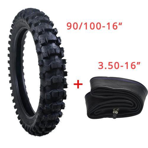 TDPRO 90/100-16 16" Tire Tyre + 3.50-16 Tube fit Pit Dirt Bike Pocket - VirtuousWares.Store