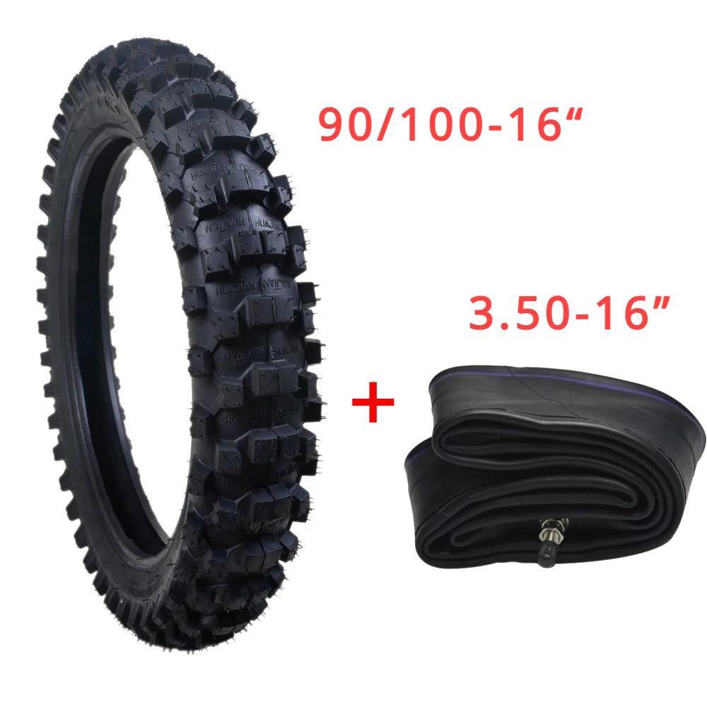 TDPRO 90/100-16 16" Tire Tyre + 3.50-16 Tube fit Pit Dirt Bike Pocket - VirtuousWares.Store