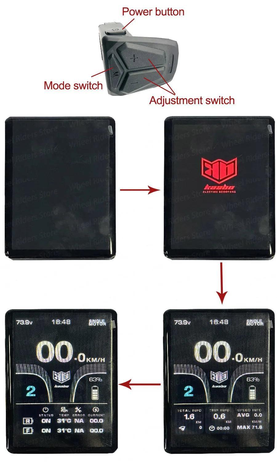 TFT Display IPS Color LCD Thumb Throttle Trigger Accelerator Original - VirtuousWares.Store