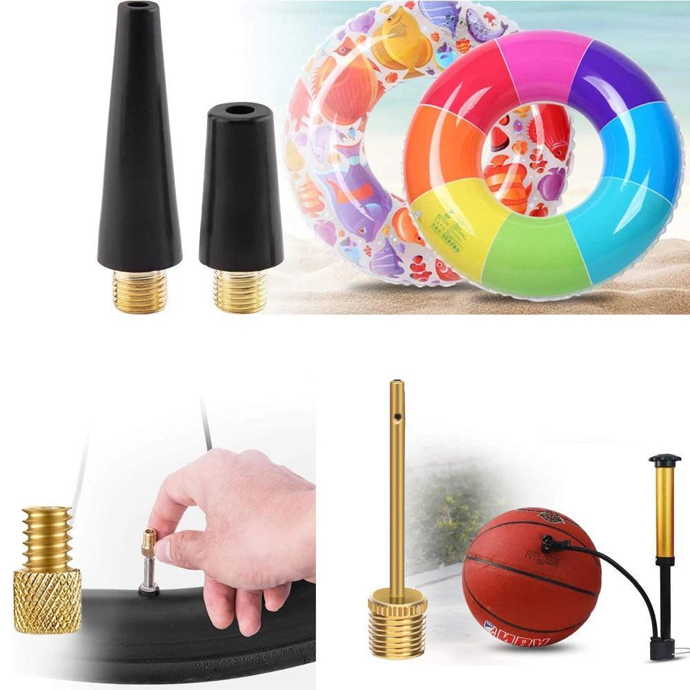 Tire Valve Adapter Ball Pump Needle Balloon Nozzle Inflation Kit for - VirtuousWares.Store