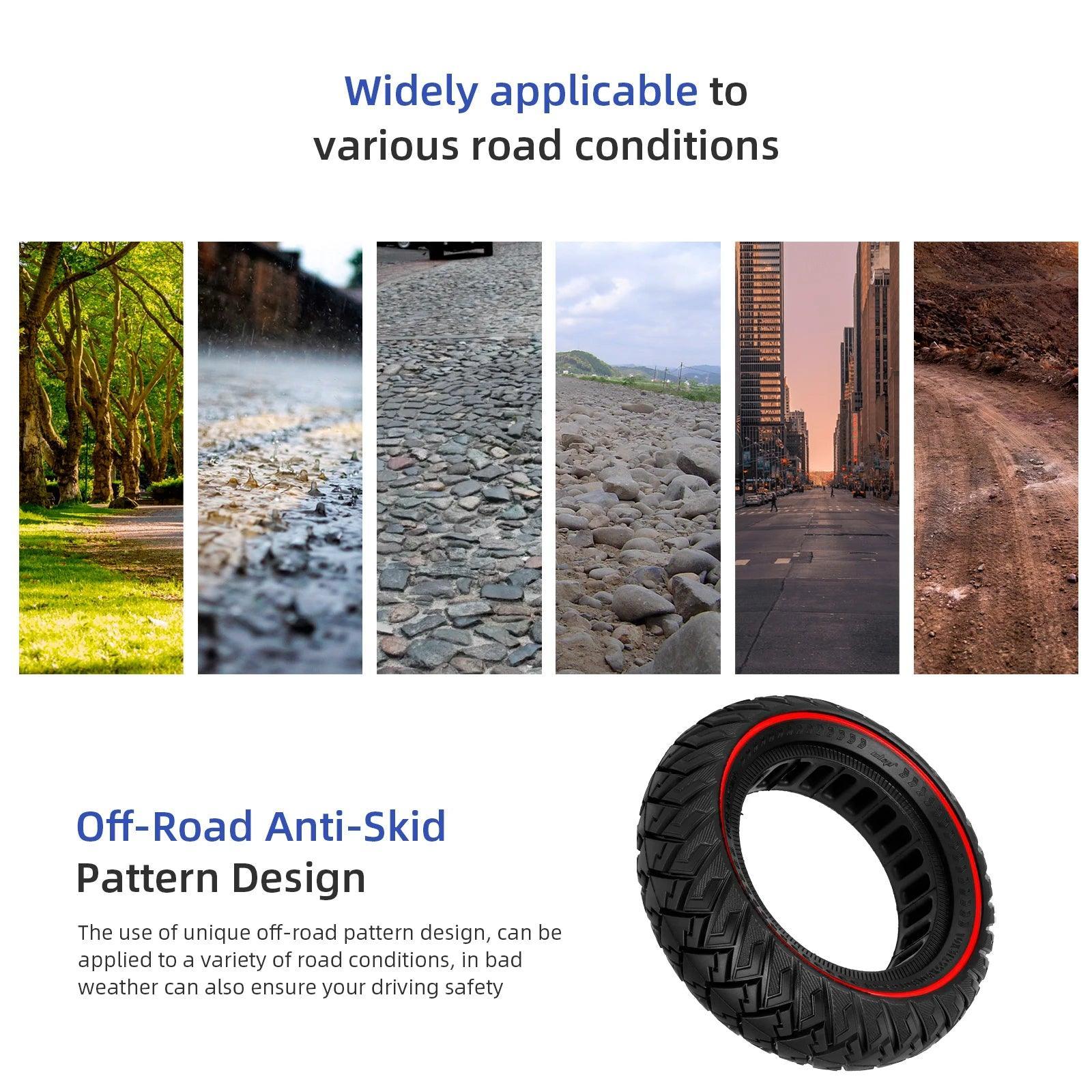 ULIP 10x3 Thickened Off-road Stab-proof Solid Tire For Zero 10x/Kaabo - VirtuousWares.Store