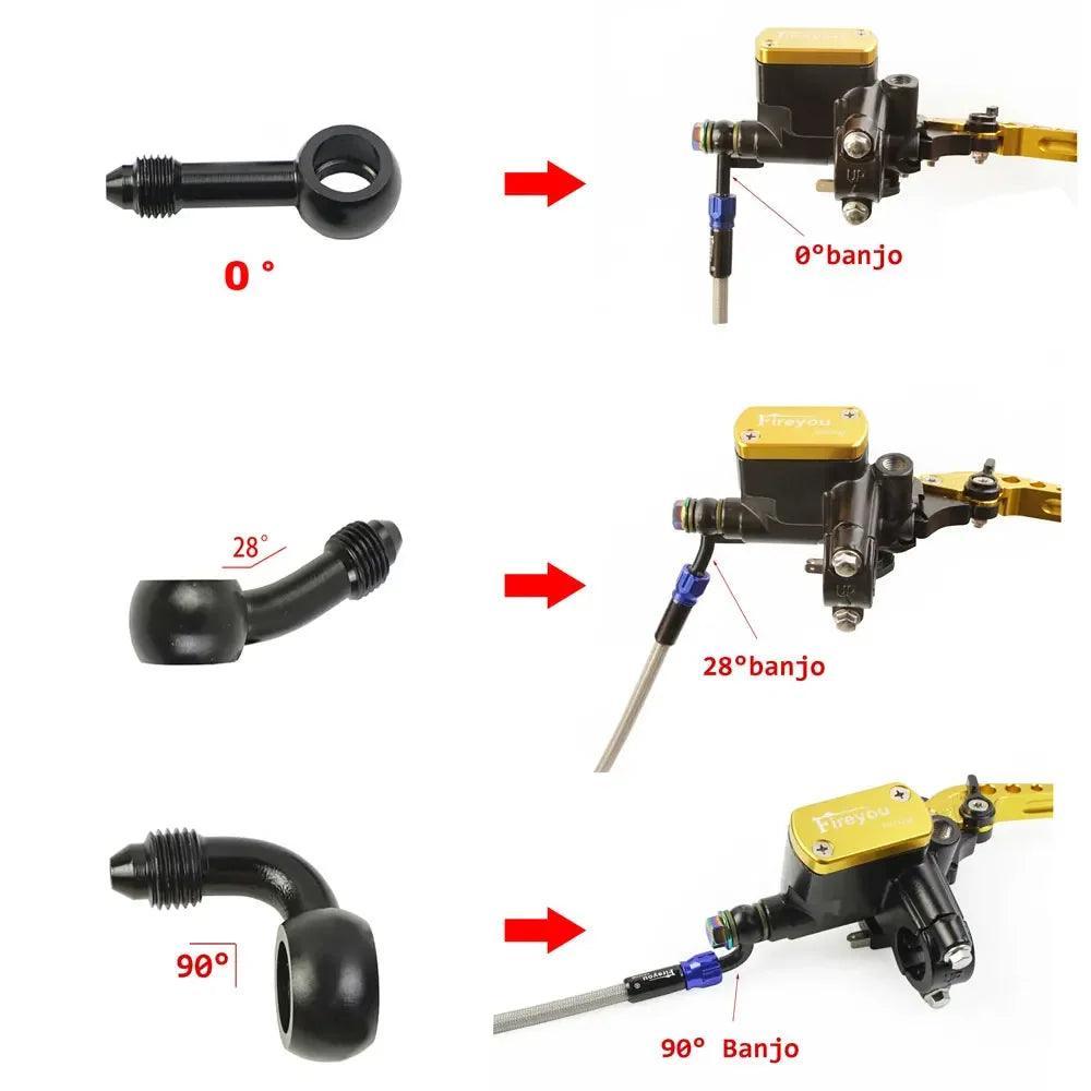 Universal M10 Motorcycle Steel Hydraulic Brake Clutch Line Hose Tube - VirtuousWares.Store