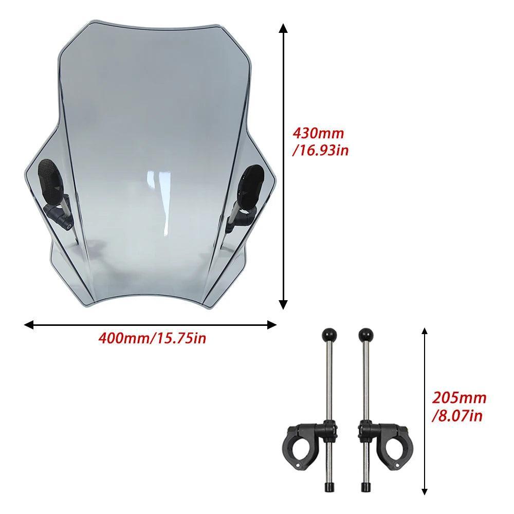 Universal Motorcycle Windscreen Windshield Screen Deflector For Surron - VirtuousWares.Store