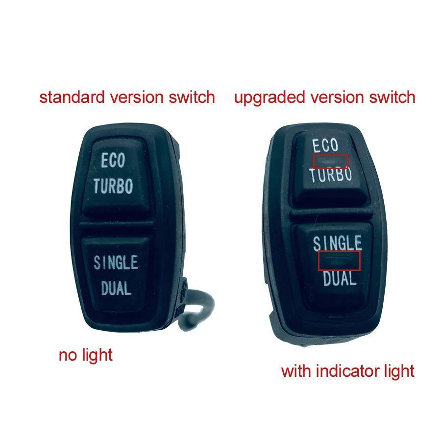 Upgraded Switch with Indicator Light ECO TURBO SINGLE DUAL Button for - VirtuousWares.Store