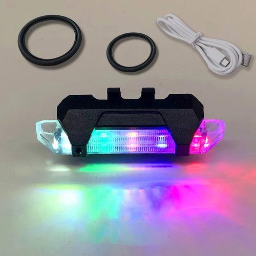 USB Rechargeable Waterproof Mountain Bike Lamp Warning Cycling - VirtuousWares.Store