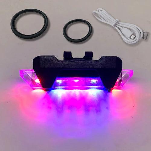 USB Rechargeable Waterproof Mountain Bike Lamp Warning Cycling - VirtuousWares.Store