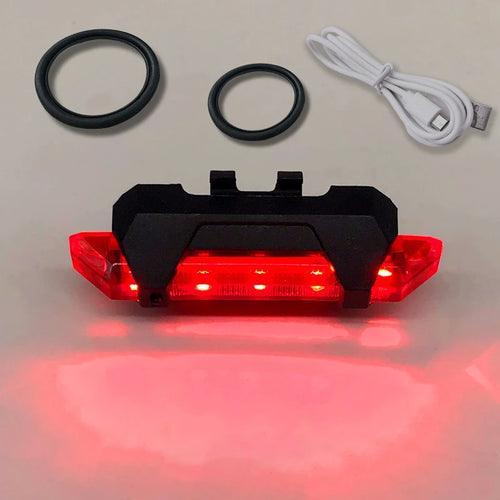 USB Rechargeable Waterproof Mountain Bike Lamp Warning Cycling - VirtuousWares.Store