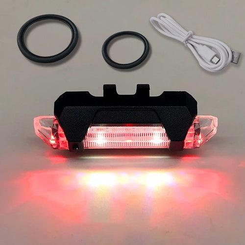 USB Rechargeable Waterproof Mountain Bike Lamp Warning Cycling - VirtuousWares.Store