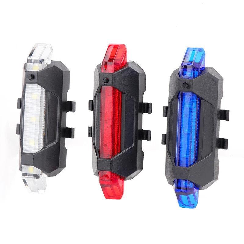 USB Rechargeable Waterproof Mountain Bike Lamp Warning Cycling - VirtuousWares.Store