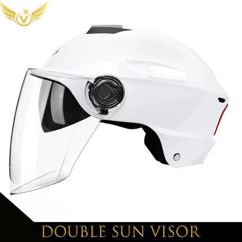 V Electric Scooter Helmet Summer Vespa Chopper Motorcycle Helmets - VirtuousWares.Store