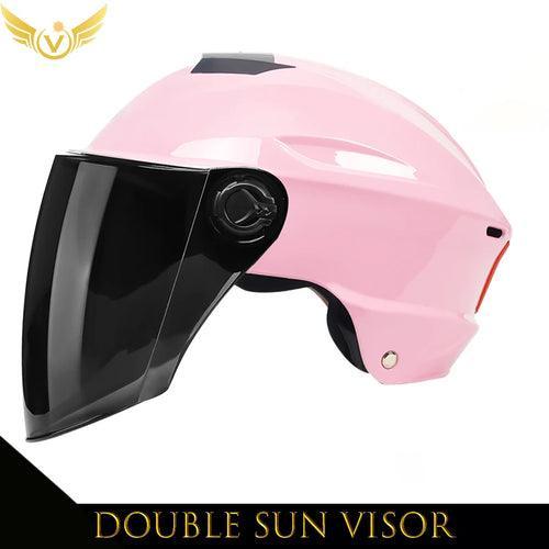 V Electric Scooter Helmet Summer Vespa Chopper Motorcycle Helmets - VirtuousWares.Store