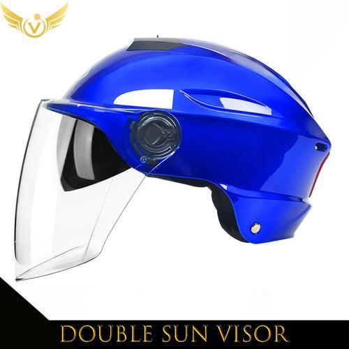 V Electric Scooter Helmet Summer Vespa Chopper Motorcycle Helmets - VirtuousWares.Store