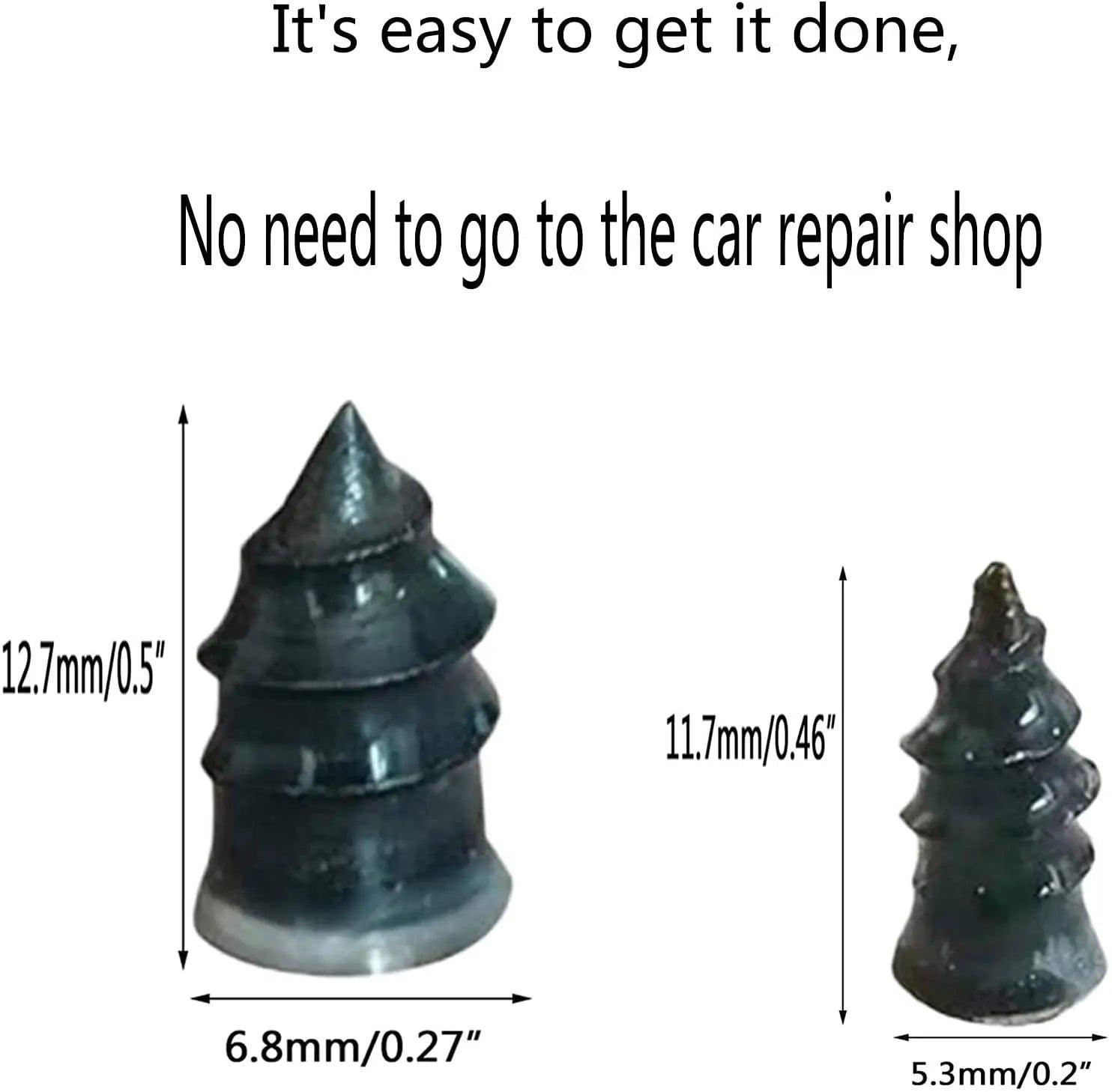 Vacuum Tyre Repair Nail Set Kit for Wheels Car Motorcycle Scooter - VirtuousWares.Store
