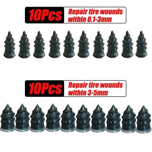 Vacuum Tyre Repair Nail Set Kit for Wheels Car Motorcycle Scooter - VirtuousWares.Store