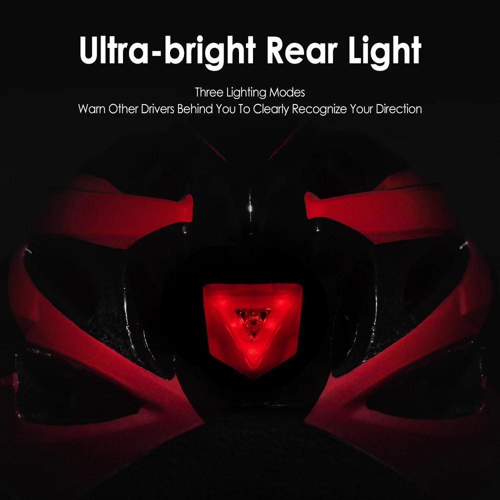 VICTGOAL Bicycle Helmet For Men Taillight Magnetic Goggles UV400 Lens - VirtuousWares.Store